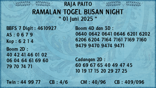 Prediksi Busan Night