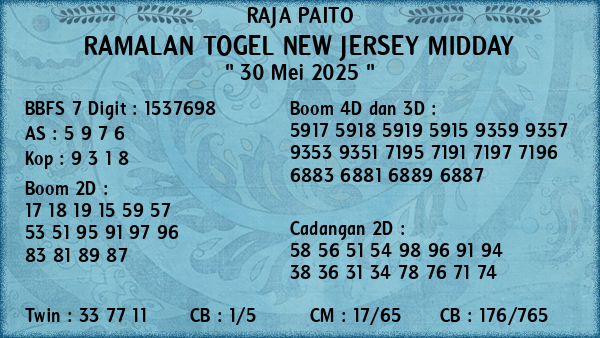 Prediksi New Jersey Midday