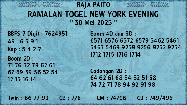Prediksi New York Evening